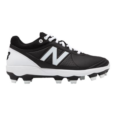 black and white new balance cleats