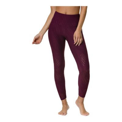 womens burgundy leggings