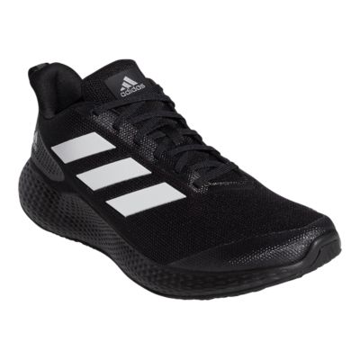 black adidas running trainers