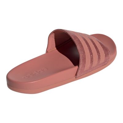 adidas adilette comfort slides women's rose gold
