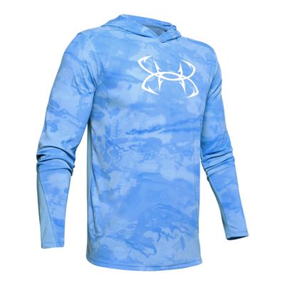 blue camo under armour hoodie