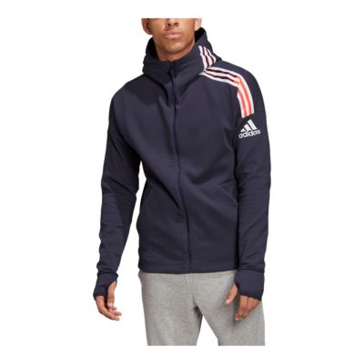 adidas men's zne full zip hoodie