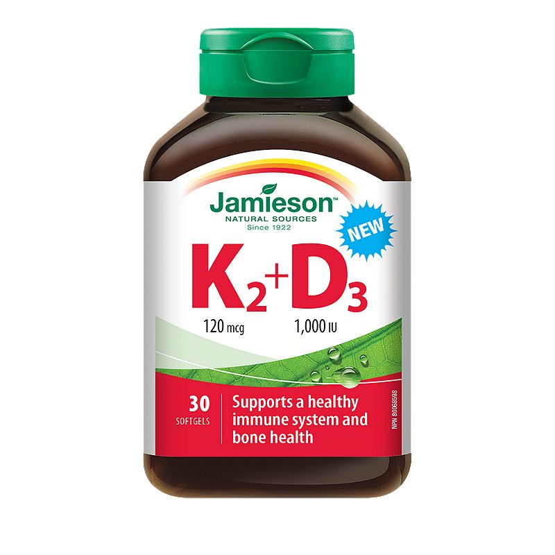 Image of Jamieson Vitamin K2 + D3 - 30 Softgels