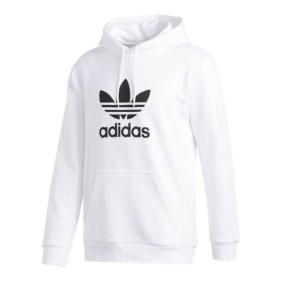 adidas men's trefoil logo graphic pouch pocket pullover hoodie