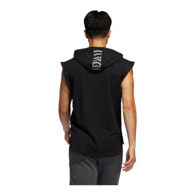 mens adidas sleeveless hoodie