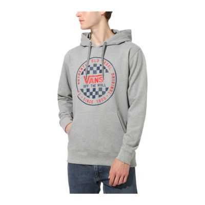 vans checkered pullover hoodie