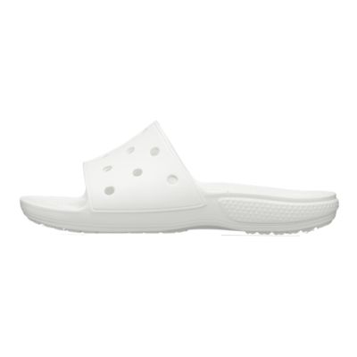 white croc slides