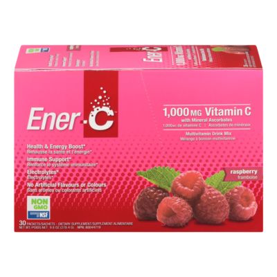 Ener C 1000 Mg Vitamin C 30 Pack Raspberry Sport Chek