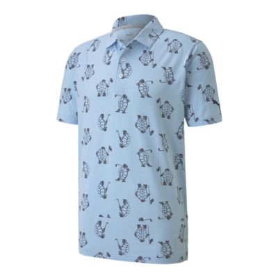 blue puma golf shirt