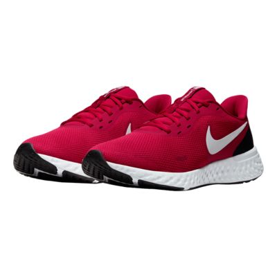 all red nike running shoes