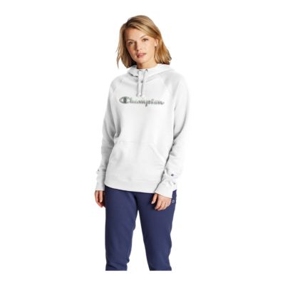 champion women's powerblend fleece pullover hoodie