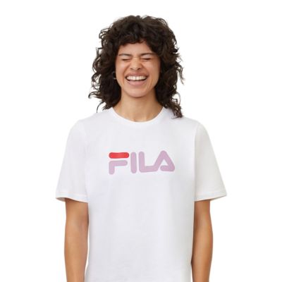 womens white fila t shirt