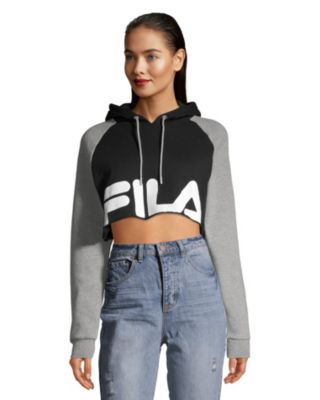 crop top hoodie fila