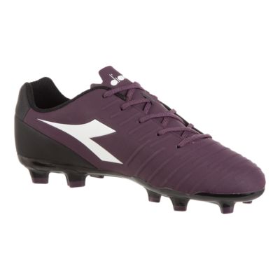 black and purple cleats