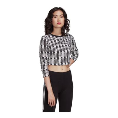 adidas originals long sleeve crop top