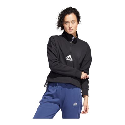 adidas cold shoulder sweatshirt