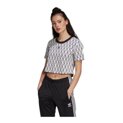 womens adidas crop t shirt