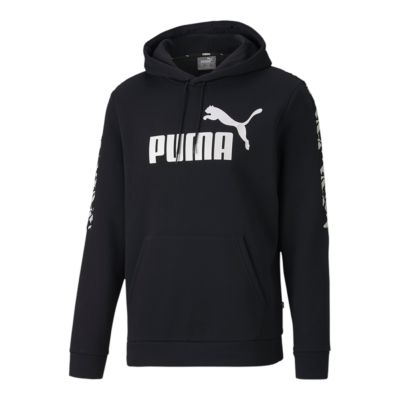 puma hoodie mens black