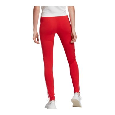 red addidas leggings