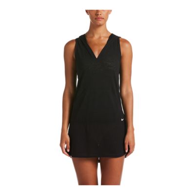 nike hooded cover up dress