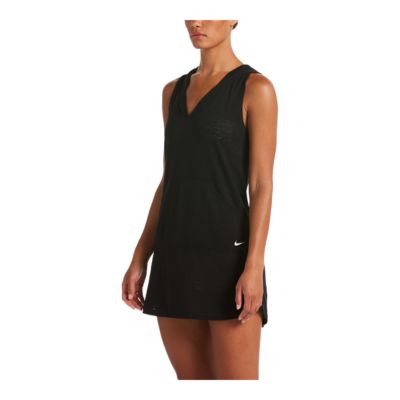 nike hooded cover up dress