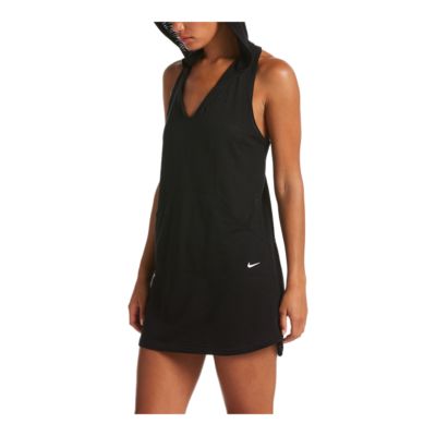 nike hooded cover up dress