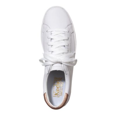 white and gold keds
