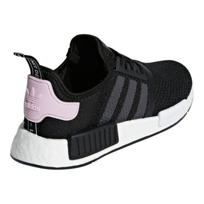 nmd r1 black white pink