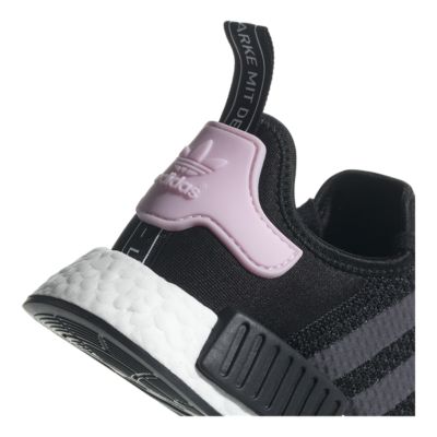 women's adidas nmd_r1 core black & clear pink