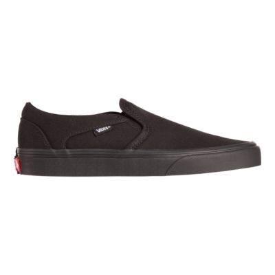 black asher vans womens
