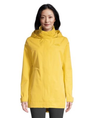 north face yellow raincoat