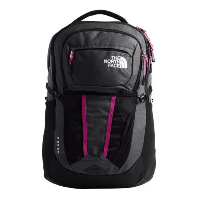gray north face backpack