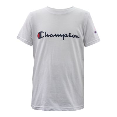 white champion shirt boys