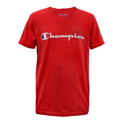 red champion shirt boys