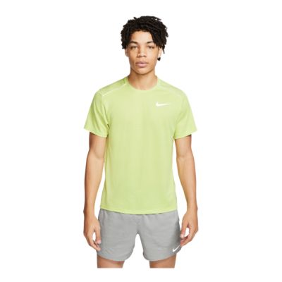 nike miler t shirt yellow