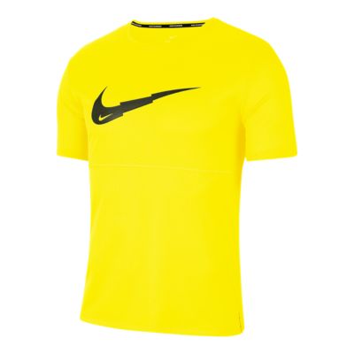 yellow nike t shirt mens