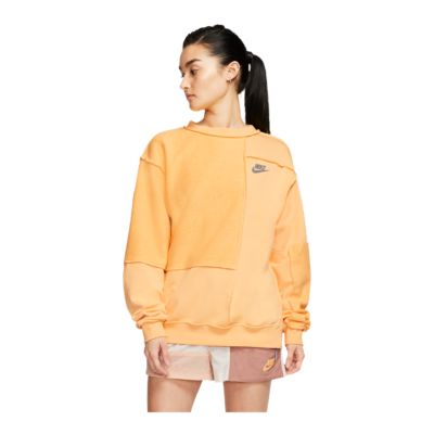 nike womens french terry crew