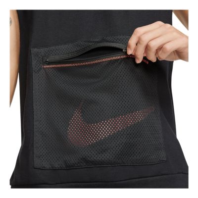 nike men's project x dry sleeveless hoodie