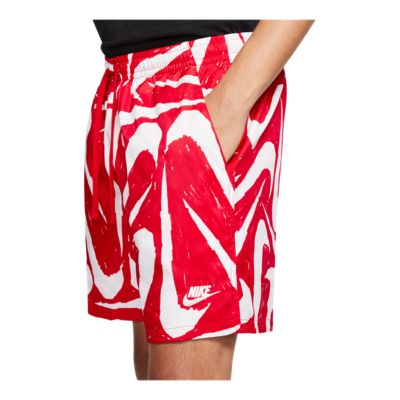 women's nike sportswear allover print woven shorts