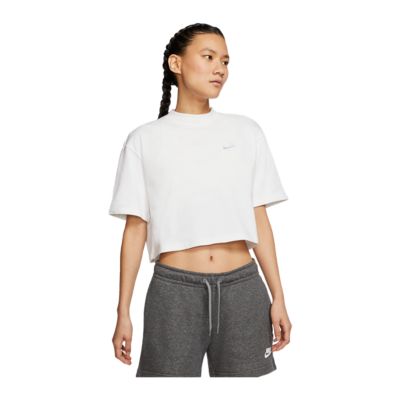 nike sportswear women's statement jersey crop t shirt
