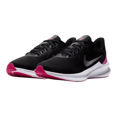 nike running shoes pink and black