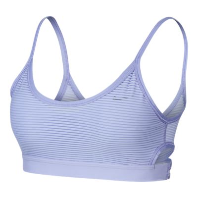 nike women's indy striped light support sports bra