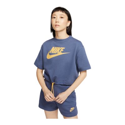 diffused blue nike shirt