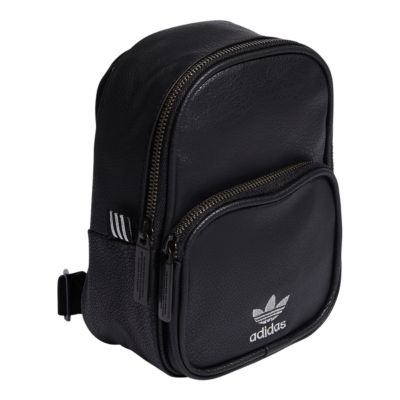 adidas mini backpack black leather