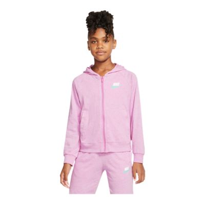 pink nike hoodie girls