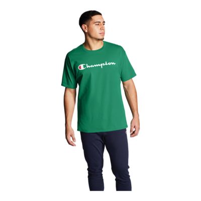 champion t shirt mens green