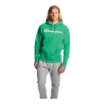 champion hoodie mens green