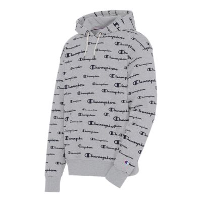 champion all over print hoodie mens