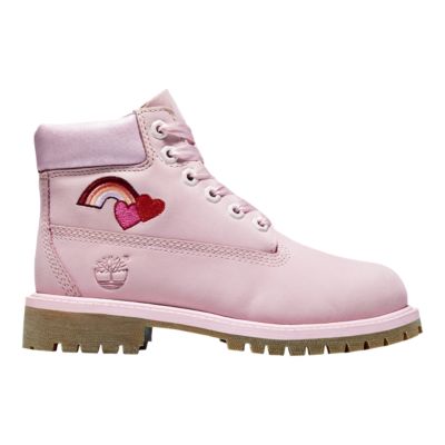 all pink timberlands grade school