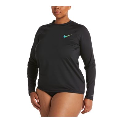 long sleeve rash guard plus size